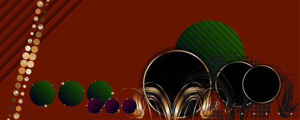 Christmas Festive, elegant, shiny gold design black background abstract shiny