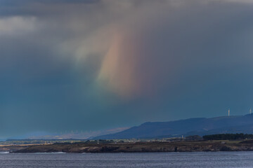 A winter sunset on the Cantabrian coast of Galicia, watching gannets and clouds...!