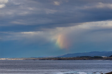 A winter sunset on the Cantabrian coast of Galicia, watching gannets and clouds...!