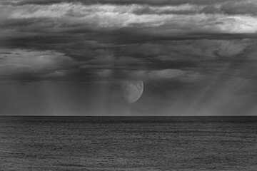 A winter sunset on the Cantabrian coast of Galicia, watching gannets and clouds...!