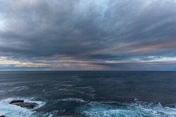 A winter sunset on the Cantabrian coast of Galicia, watching gannets and clouds...!
