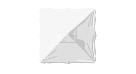 Top-down view of a white square gazebo or marquee tent canopy, resembling a beach umbrella or event sunshade, ideal for market, cafe, or stand sun protection. The mockup is isolated on a clean white