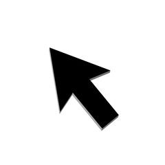 Mouse icon and cursor icon, digital navigation symbols, computer pointer illustration representing web interaction, technology, and online interface design