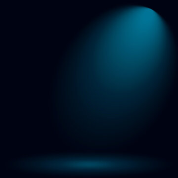 Elegant Dark Blue Gradient Background for Product Photography, Ideal for Modern Designs and Luxury Brands. Empty pedestal background in futuristic mode	