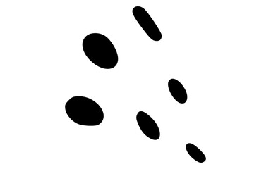 Scattered Hand Drawn Simple Abstract Floating Dots Vector Element