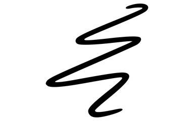 Textured Hand Drawn Rough Horizontal Wavy Line Doodle Vector Divider