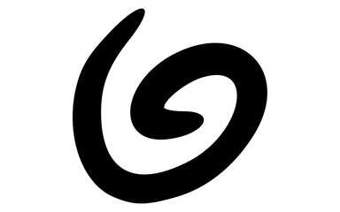 Cute Hand Drawn Outline Snail Animal Doodle Vector Icon