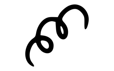 Loose Hand Drawn Expanding Spiral Line Doodle Vector Icon