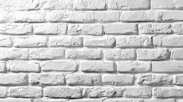 White brick wall background with horizontal cement texture ideal for design pattern and backdrop featuring loft office style industrial aesthetic modern minimalism and versatile creative use