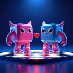 robot with heart