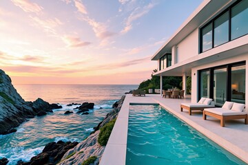 Fototapeta premium Seaside Cliff Villa 