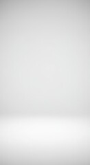 Obraz premium Minimalist soft focus white gradient backdrop texture. Defocused clean bright space suitable for overlays, products, or presentation graphics, digital, modern, gradient