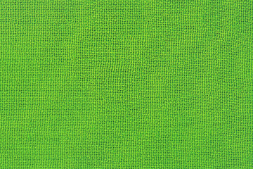 Green fabric texture macro photo as background.