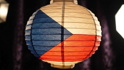 Elegant Danish Flag Lantern A Symbol of Culture and Heritage for Festive Celebrations, Inspiring Patriotic Decor and Traditions