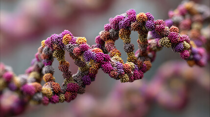 A glowing DNA double helix twisting in space symbolizes life genetic code scientific discovery and the blueprint of existence reflecting innovation evolution and the connection of all living beings