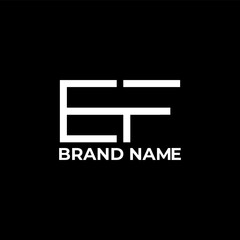 EF modern initial logo design vector