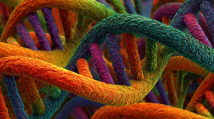 A glowing DNA double helix twisting in space symbolizes life genetic code scientific discovery and the blueprint of existence reflecting innovation evolution and the connection of all living beings