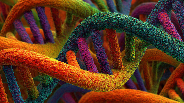 A glowing DNA double helix twisting in space symbolizes life genetic code scientific discovery and the blueprint of existence reflecting innovation evolution and the connection of all living beings - Powered by Adobe