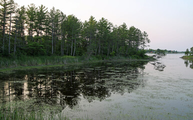 Obraz premium Sunset in Voyageurs National Park, Minnesota