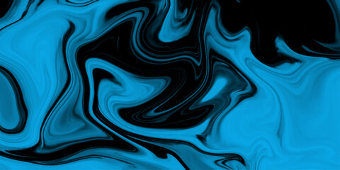 Obraz premium Abstract turquoise and black marbled texture with glitter effect, Colorful marble surface. Dark blue marble pattern of the blend of curves. Marble ink texture abstract background design.