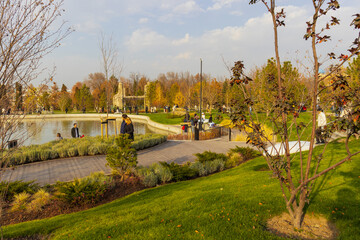 27 October 2025 Almatys new park, built on the site of the former presidential residence, Almaty City, Kazakhstan