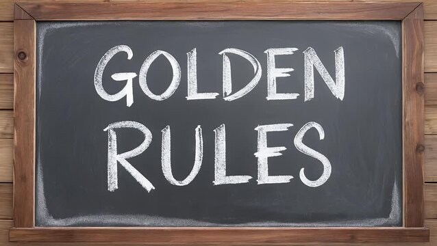 Fundamental Principles Inscribed Using Pale Chalk on a Dark