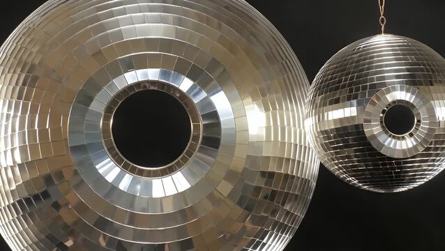 Gleaming Assemblage of Reflective Spherical Objects Used for Diffracting Light in Entertainment