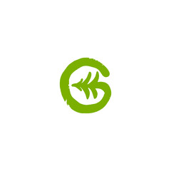 Green Letter G Tree Logo Icon fit for outdoor business