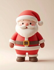 かわいいサンタクロース　アイソメトリック3Dアイコン
