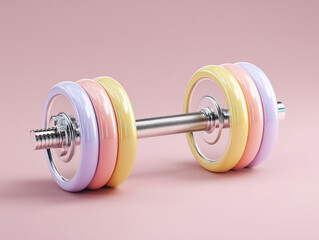 Obraz premium dumbbell isolated on white