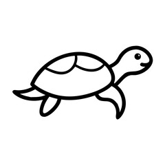 Cute turtle icon for design and decoration needs
