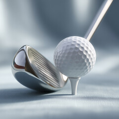 golf club and ball