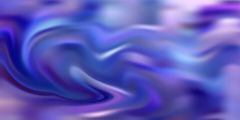Abstract blue and purple fluid swirl background with smooth gradient waves and soft glowing light, modern digital art texture for wallpaper or design backdrop.
