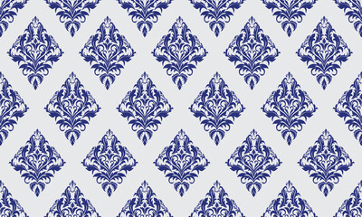 Floral Vintage Damask Elegant floral vintage damask pattern with intricate botanical details and warm antique tones. This timeless design combines classic luxury with natural charm, perfect for wallpa