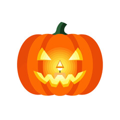 Fototapeta premium Halloween Pumpkin Jack O Lantern