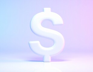 ミニマルで未来的な3Dオブジェクト記号
