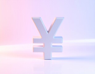 ミニマルで未来的な3Dオブジェクト記号
