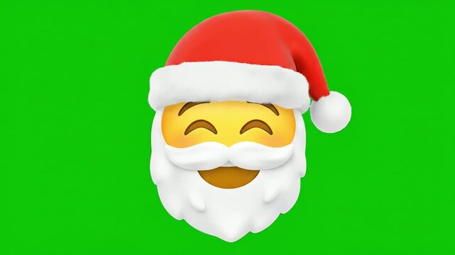 happy santa claus emoji festive holiday
