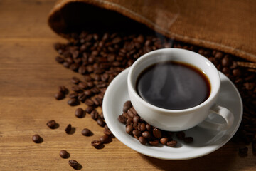 ホットコーヒー　イメージ