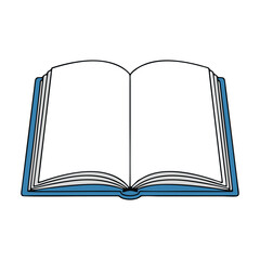 vector open book isolated on white