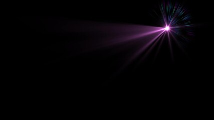 Dynamic purple light burst in the darkness creates a dramatic and abstract atmosphere, perfect for adding a unique flair to any project or design with its ethereal quality