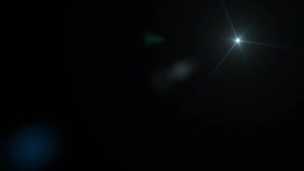 Dynamic lens flare effect on dark background adding mystery and intrigue to your creative projects for a modern and cinematic feel with creative lighting effects - Powered by Adobe