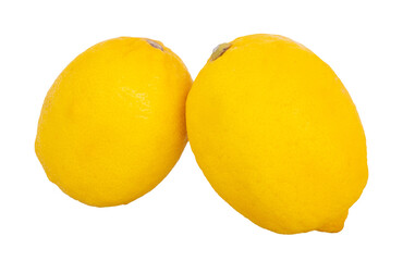 fresh lemon on white background isolated