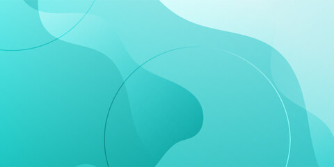 Abstract light blue geometric background with circles design. abstract background with wavy line.