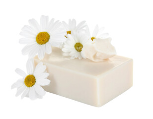 Goat Milk Soap Bar Stack Isolated on White