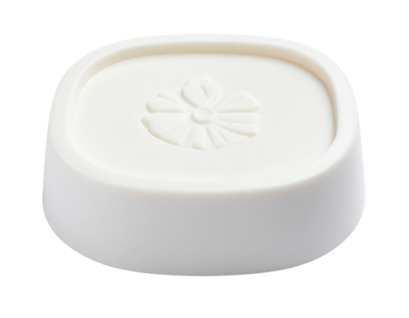 Empty Petal Soap Mold Isolated on White Background