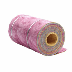 Roll of Pink Insulation Material