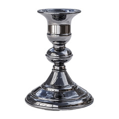 Ornate Silver Candlestick Holder