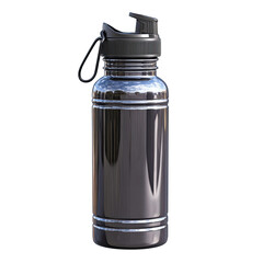 Sleek Black Sports Water Bottle