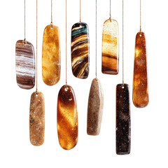 Assorted Natural Stone Pendants